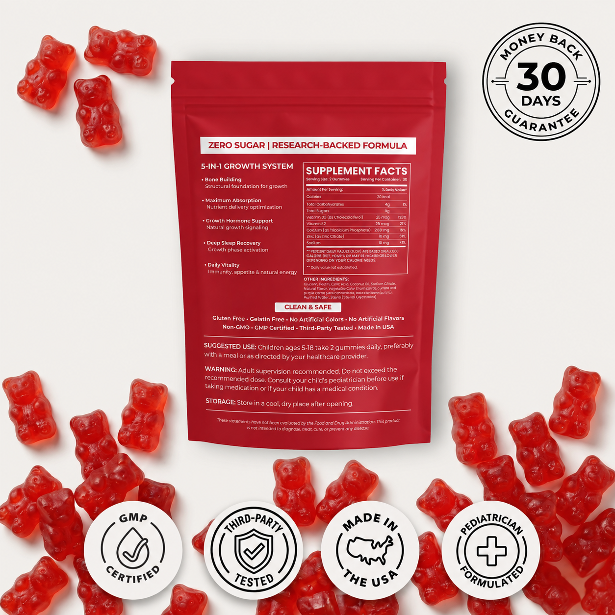 Novexa Health™ 5-in-1 Growth Gummies